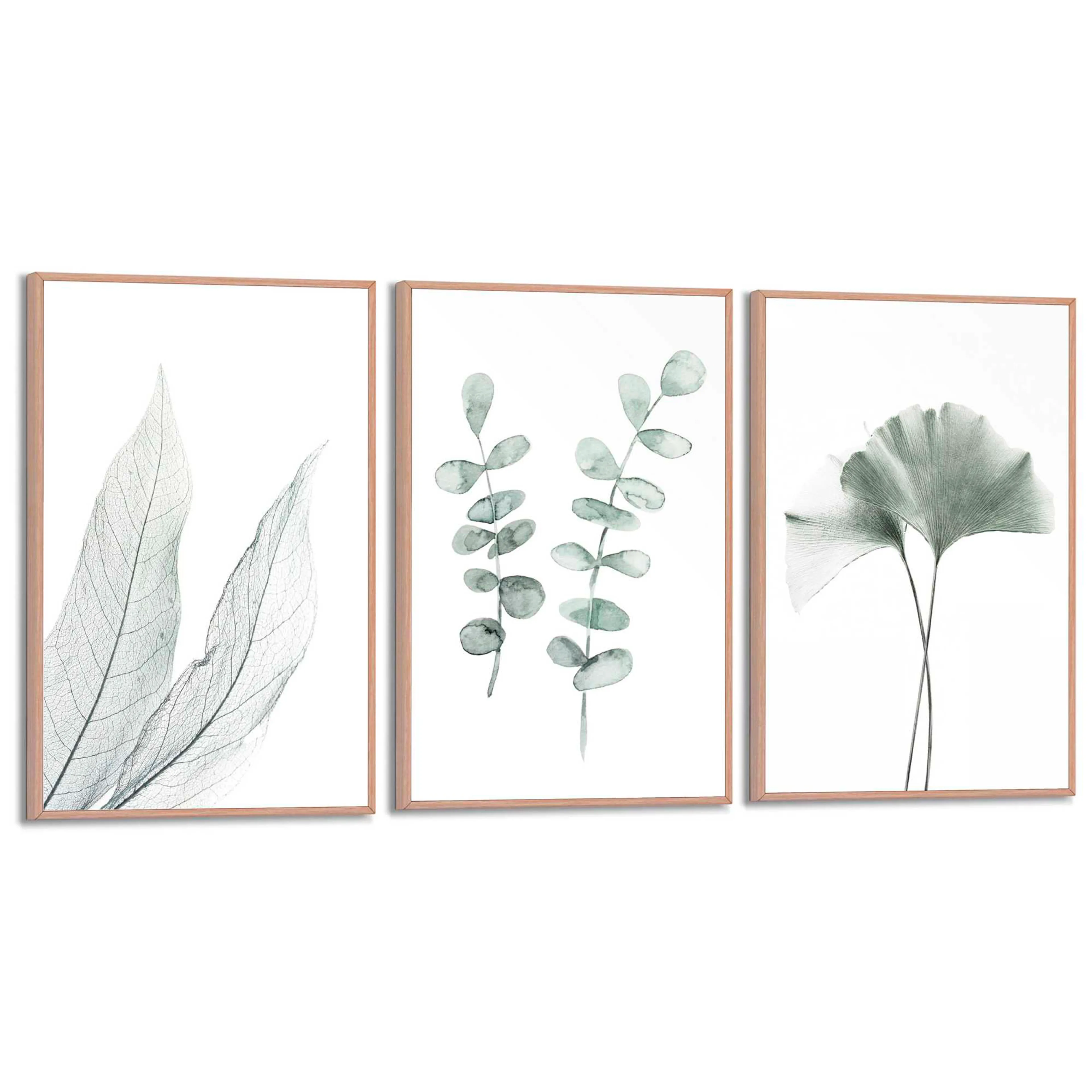 Wandbild Botanic Green 3tlg.