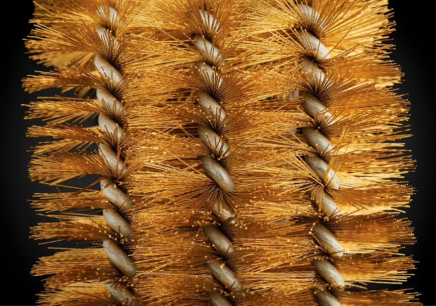 Messing Grillbürste detail