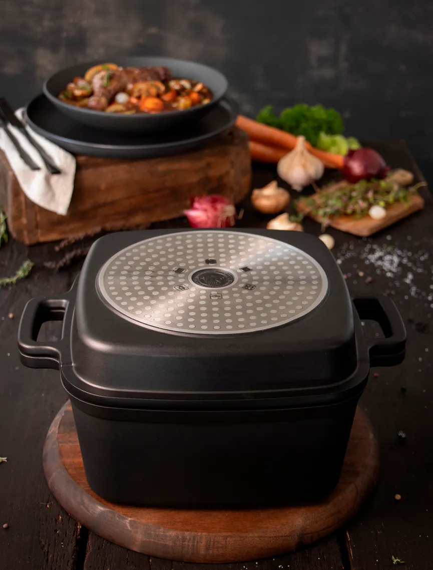 Multifunktionstopf Cubus 24 cm milieu