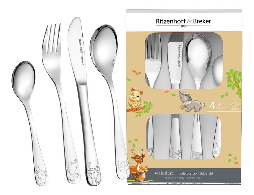 Kinderbesteck "Waldtiere" hauptaufnahme