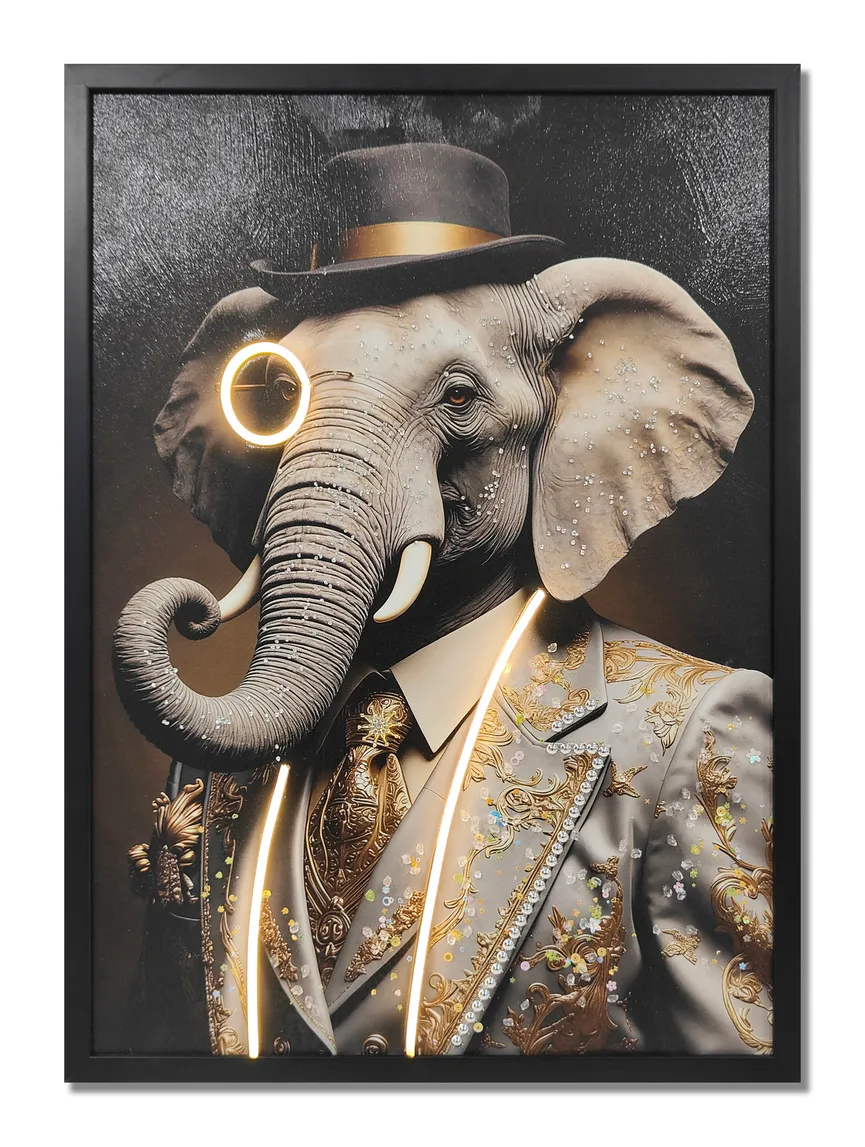 LED-Bild "George (Elefant)" hauptaufnahme