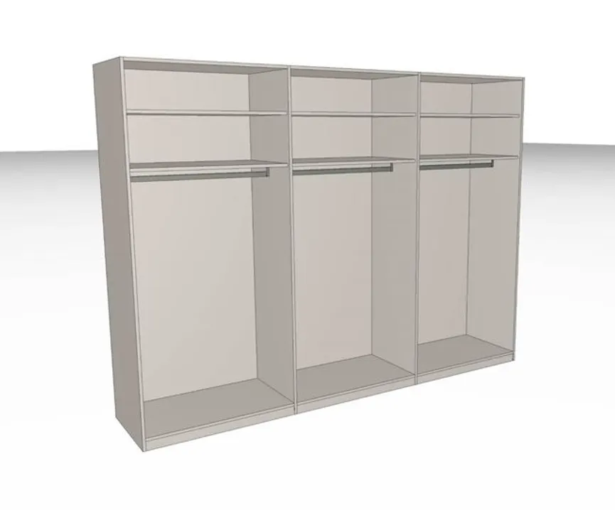 Drehtürenschrank 6-trg. detail