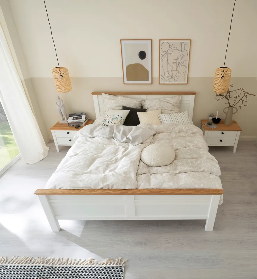 Satin-Bettw. Herbarium 135x200 milieu