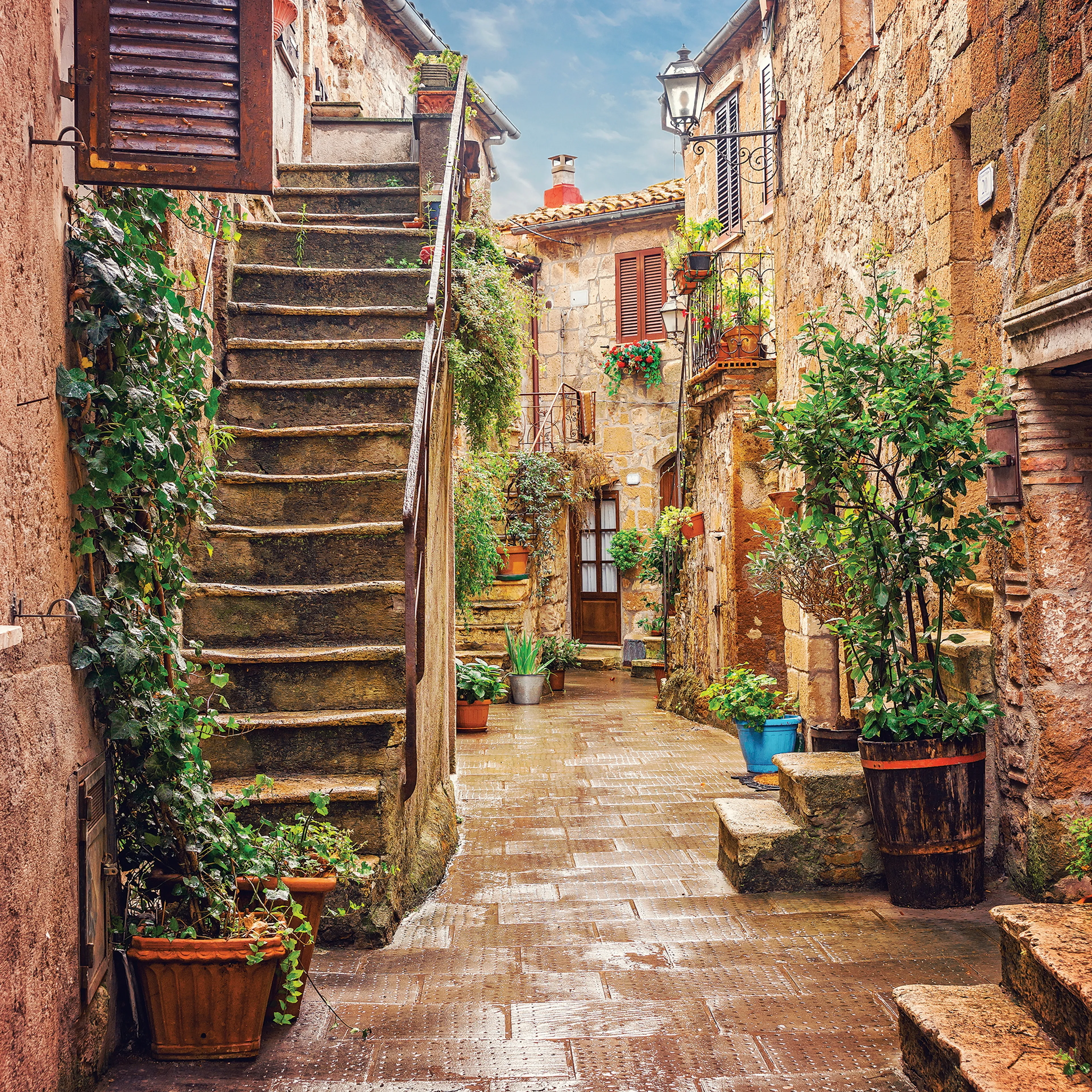Wandbild 55 x 55 cm Tuscan Ambience II