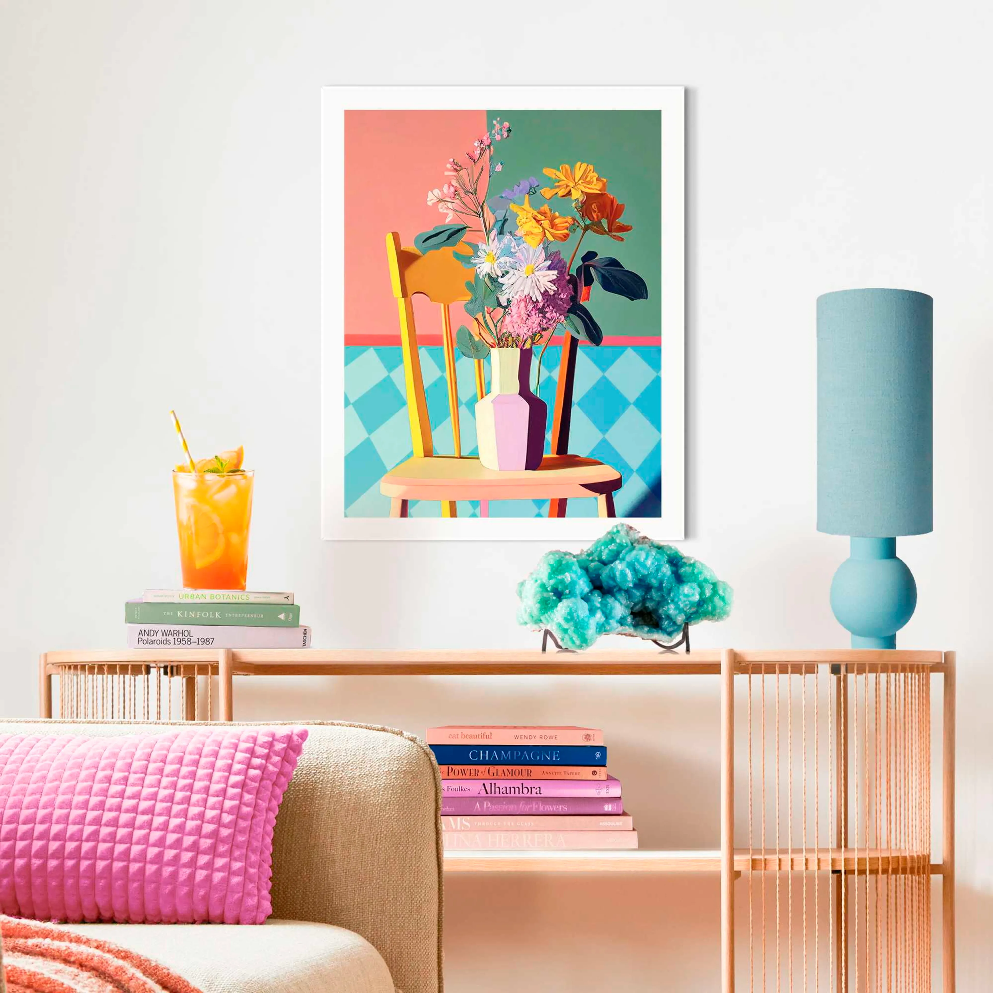 Wandbild 40 x 50 cm Chechers Floral Chair