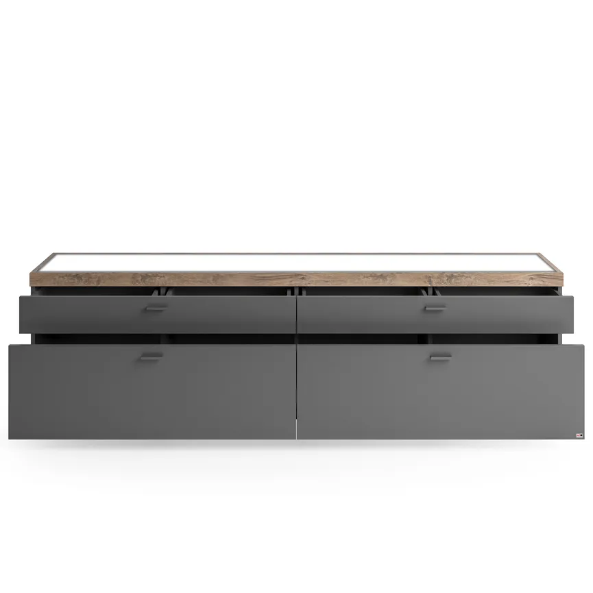 TV-Lowboard mit 8 Schubkästen detail