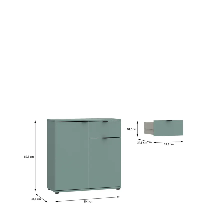 Kommode 2T/1S detail