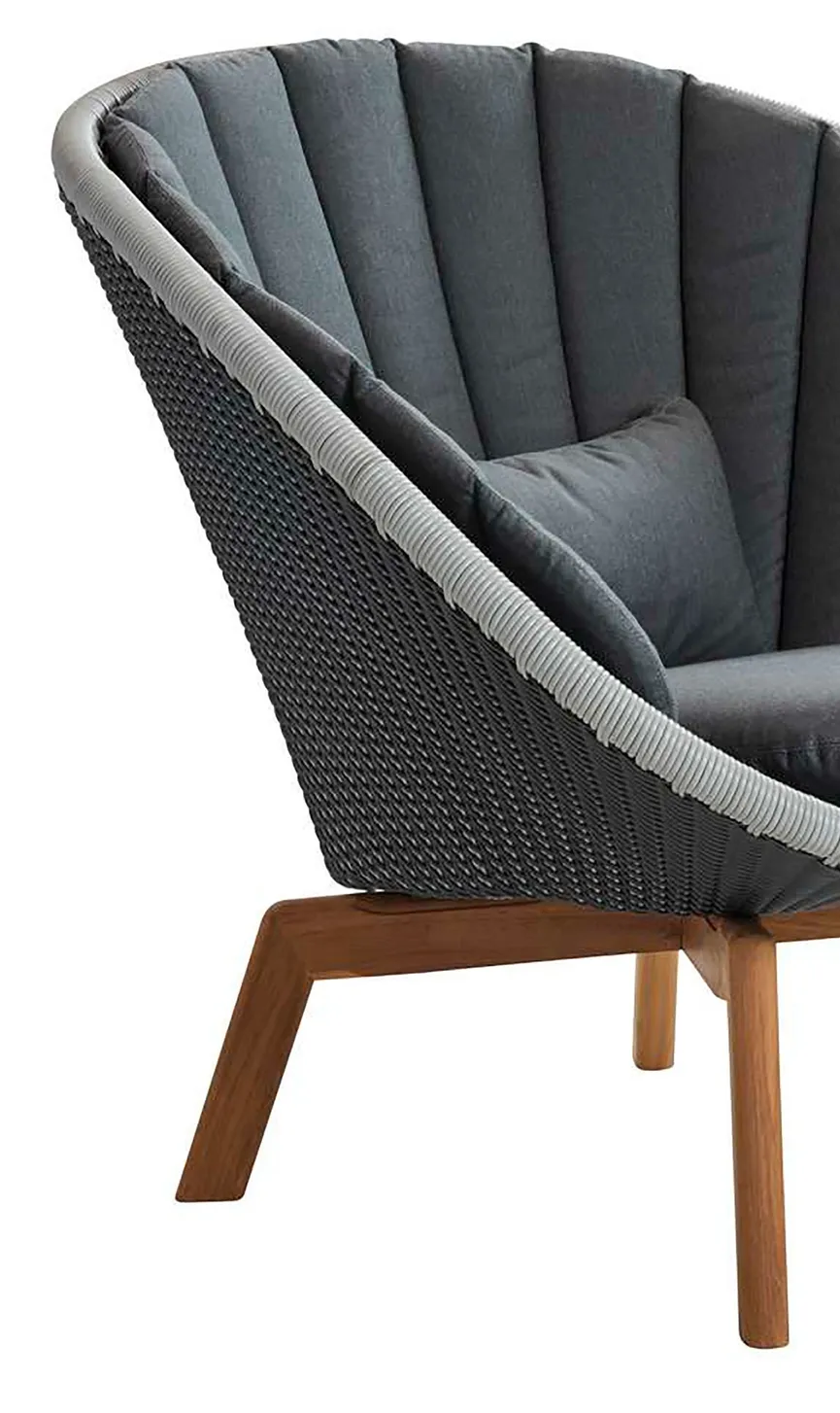 Lounge Sessel m. Teakbeine material_farbe