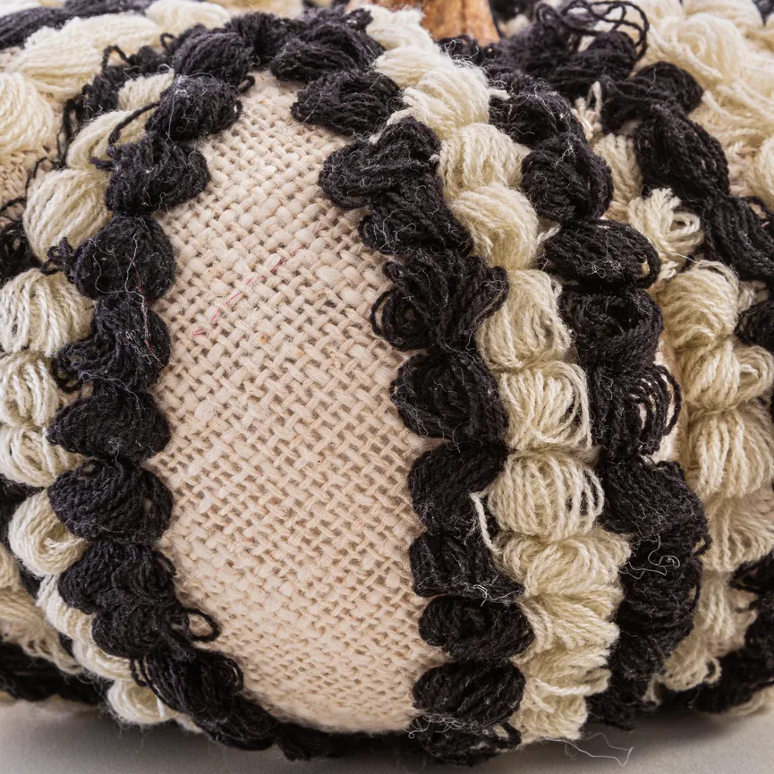 Deko Kürbis beige schwarz weiß material_farbe