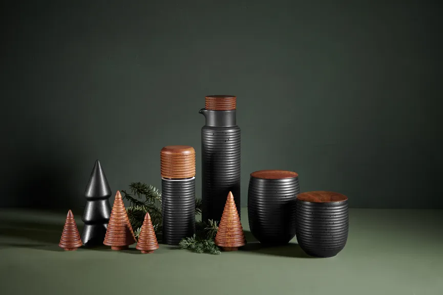 Teedose "Japandi" schwarz milieu