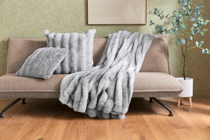 Kissenhülle Waschbär S/W milieu