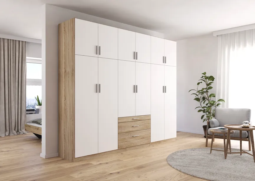 Drehtürenschrank 12-trg. milieu