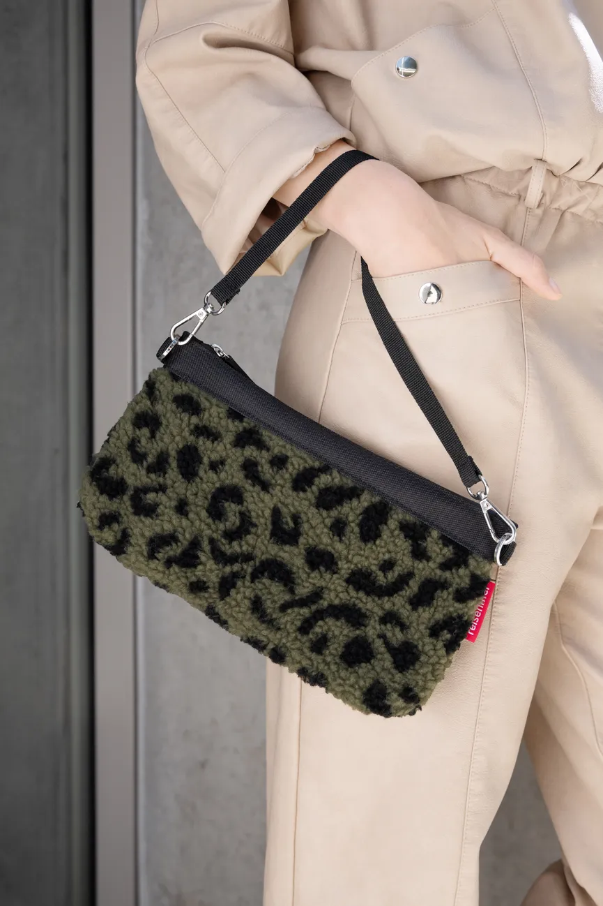 Mini Pouch "teddy leo olive" milieu