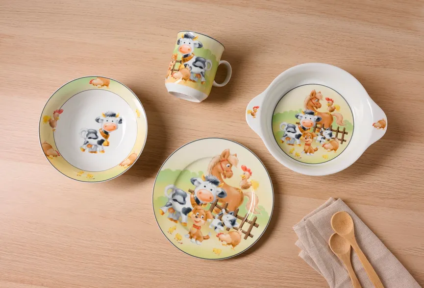 Kinder-Set "Hoftiere" 3-tlg. milieu