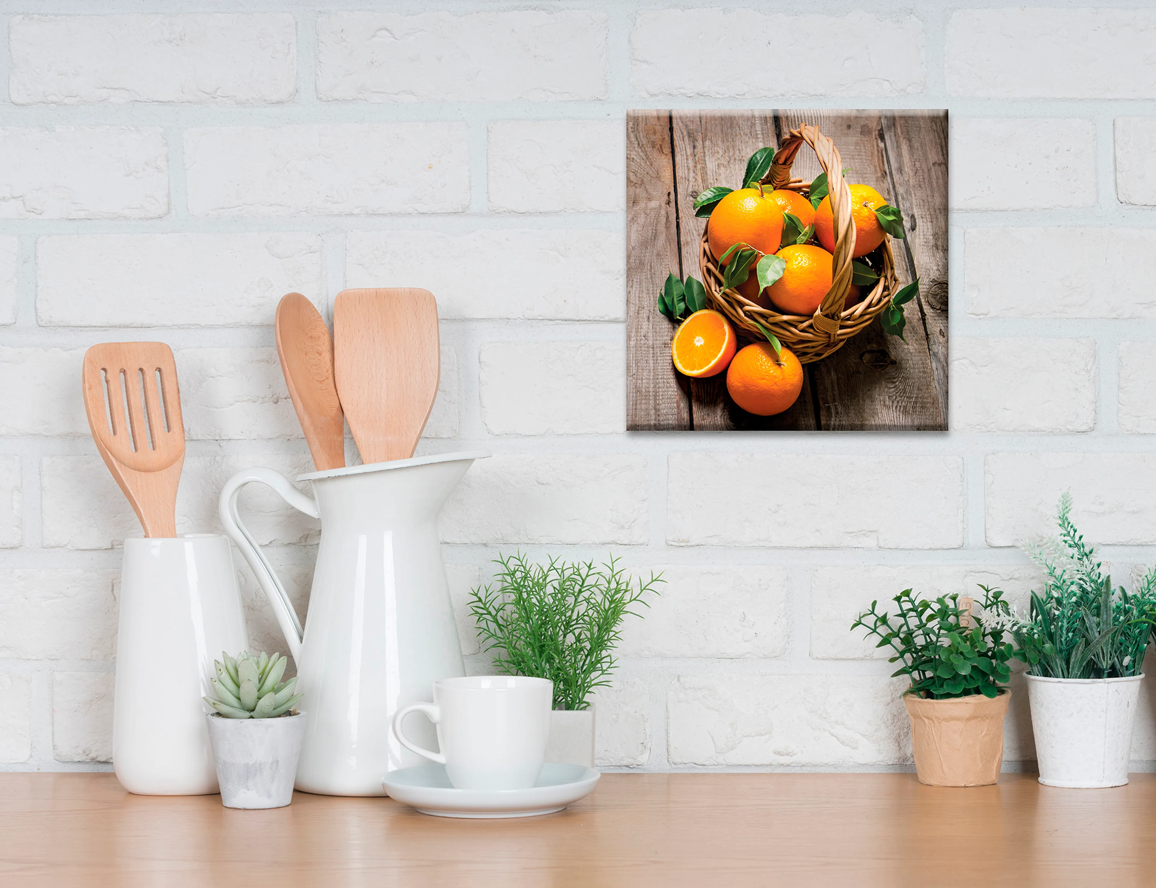 Wandbild 30 x 30 cm Fresh Oranges IV
