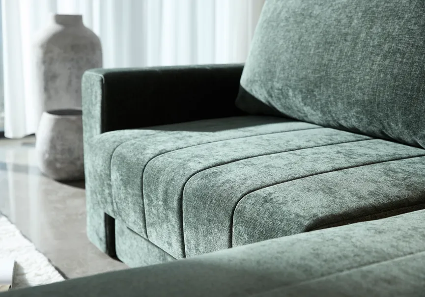 Schlafsofa Lounger + Armlehnen detail