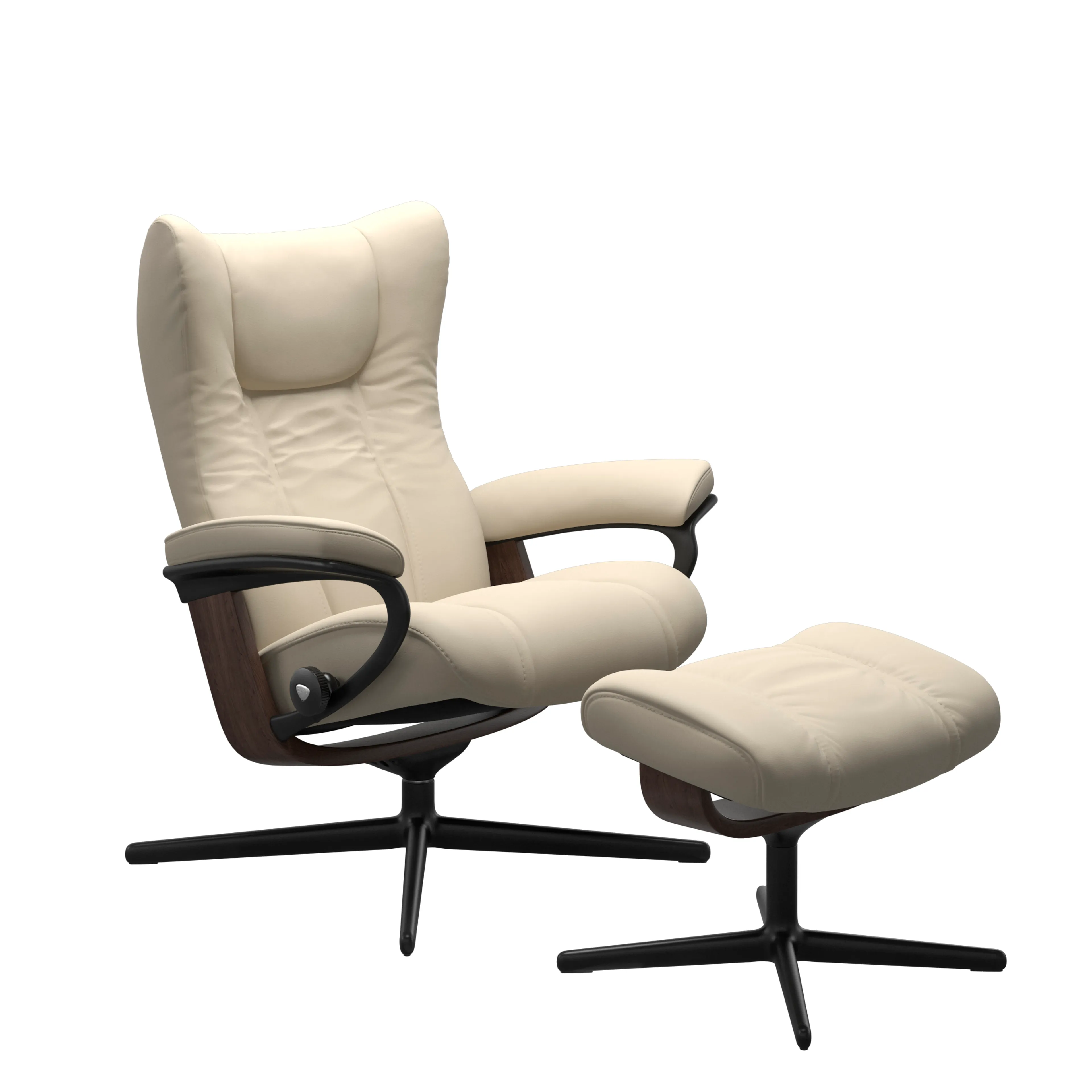 Sessel mit Hocker Wing Cross