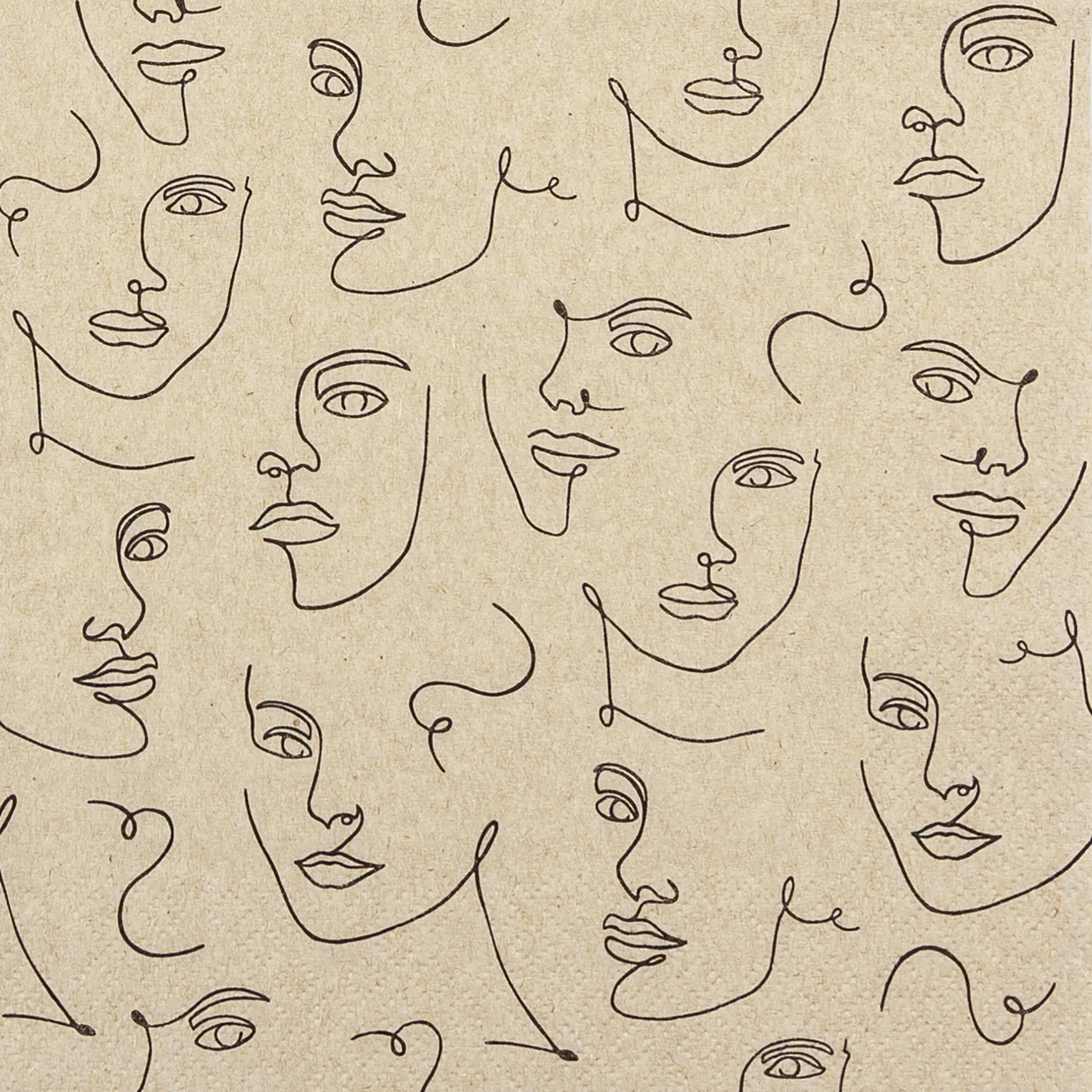 Serviette Faces 20tlg.
