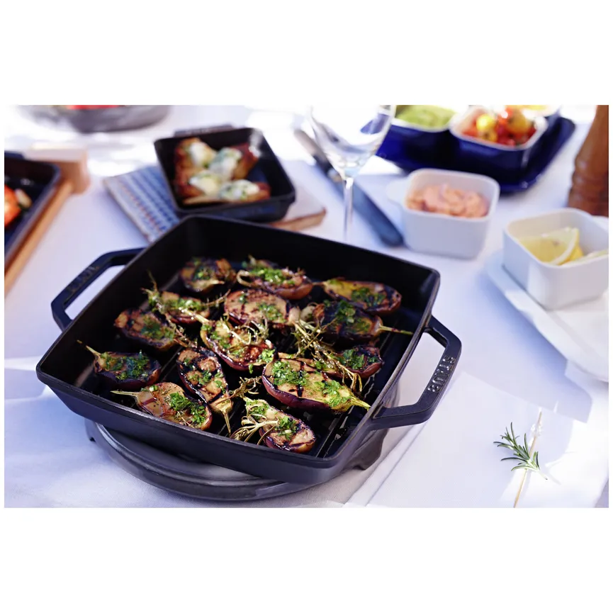Grillpfanne 28 cm quadratisch milieu