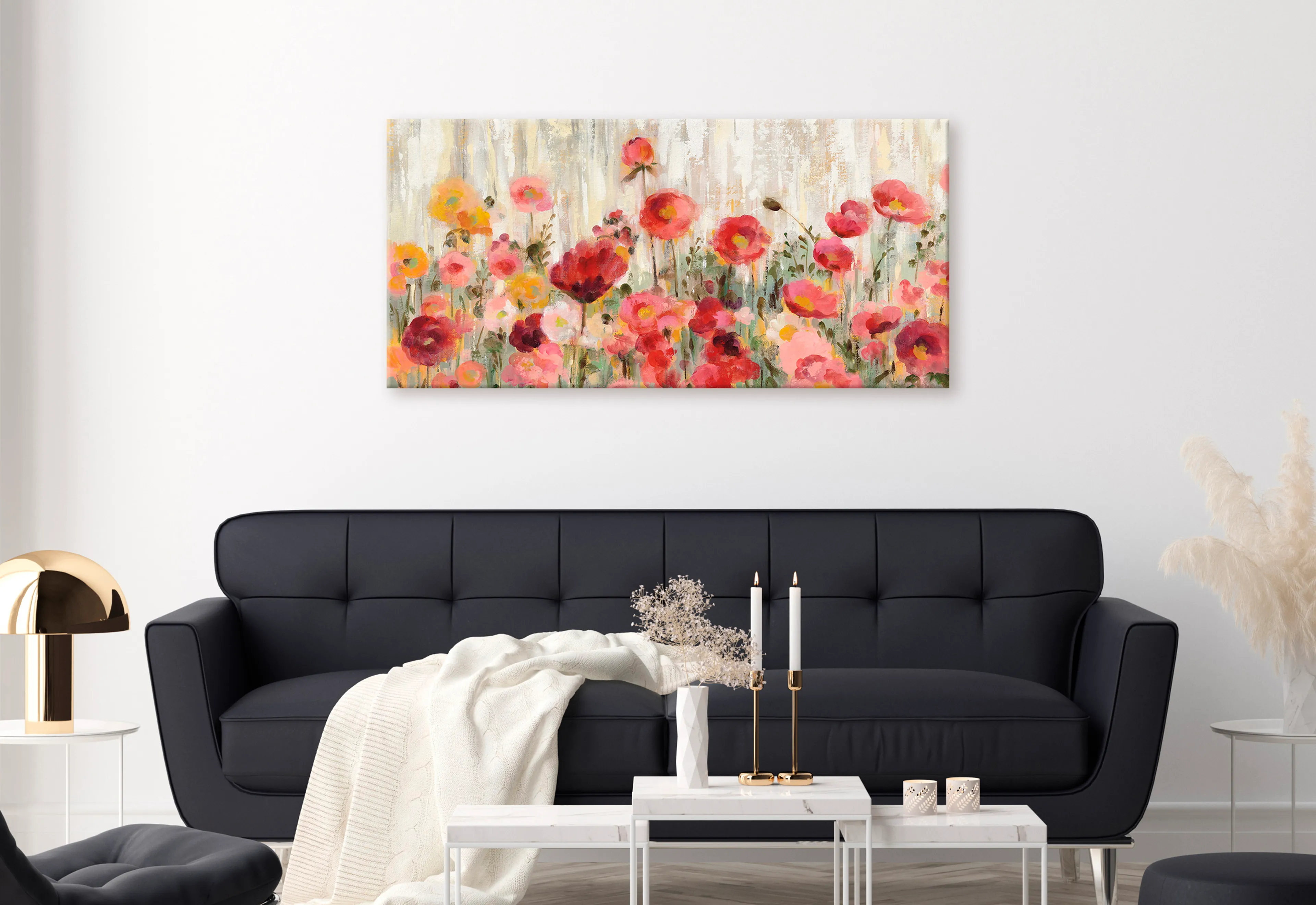 Wandbild 55 x 115 cm Sprinkled Flowers I