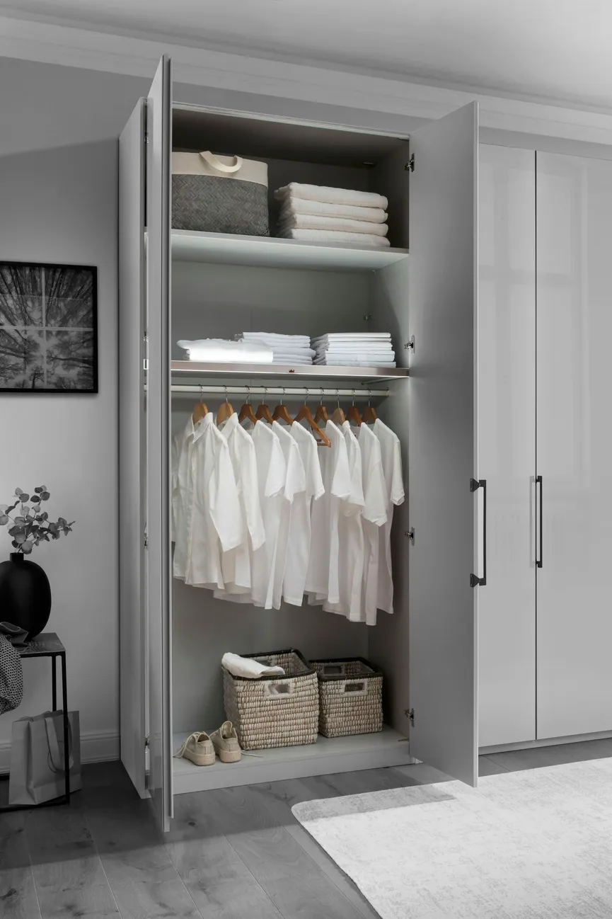 Drehtürenschrank 5-trg. detail