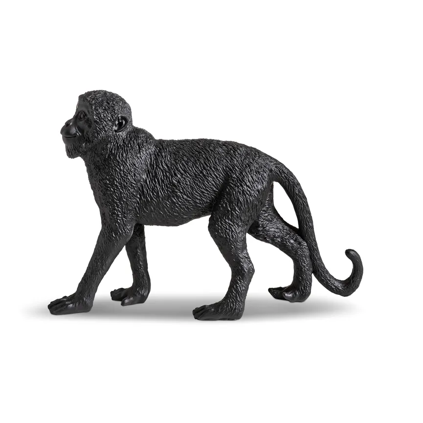 Figur "Affe" schwarz detail