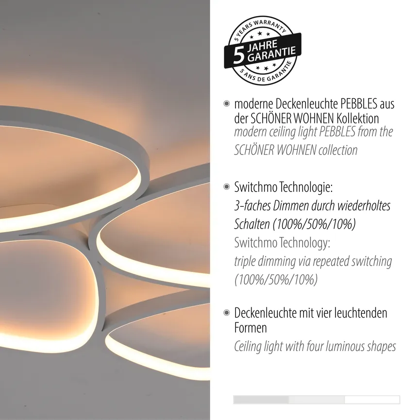 Deckenleuchte "PEBBLES" detail