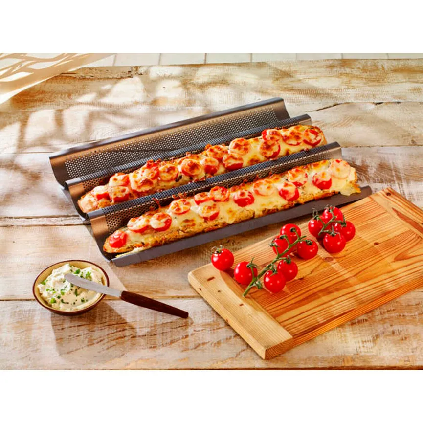 Baguette-Blech m. hochwertiger milieu