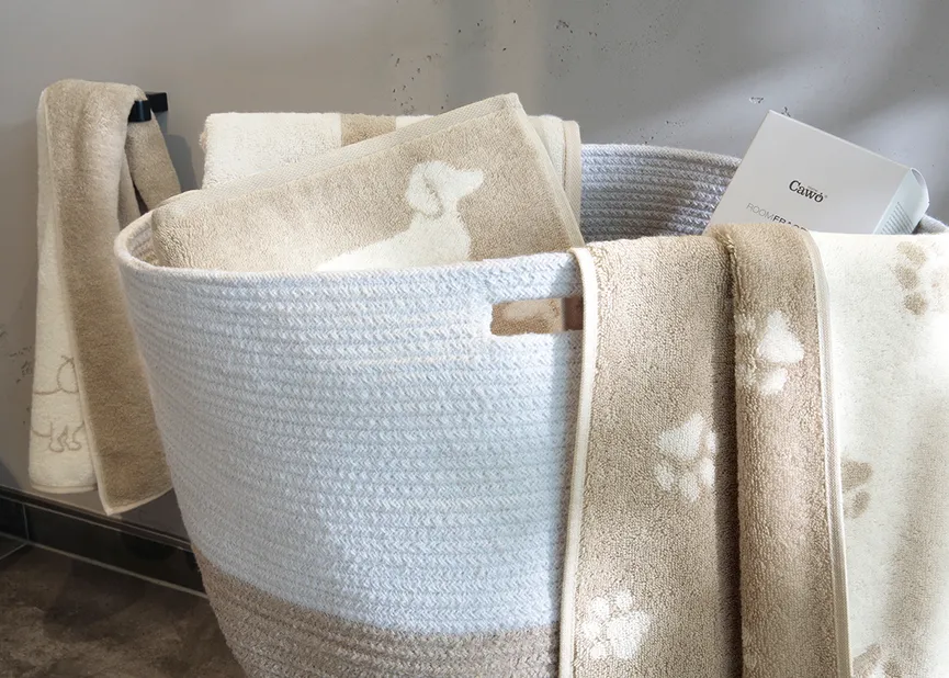 Duschtuch Paws 80x150 milieu