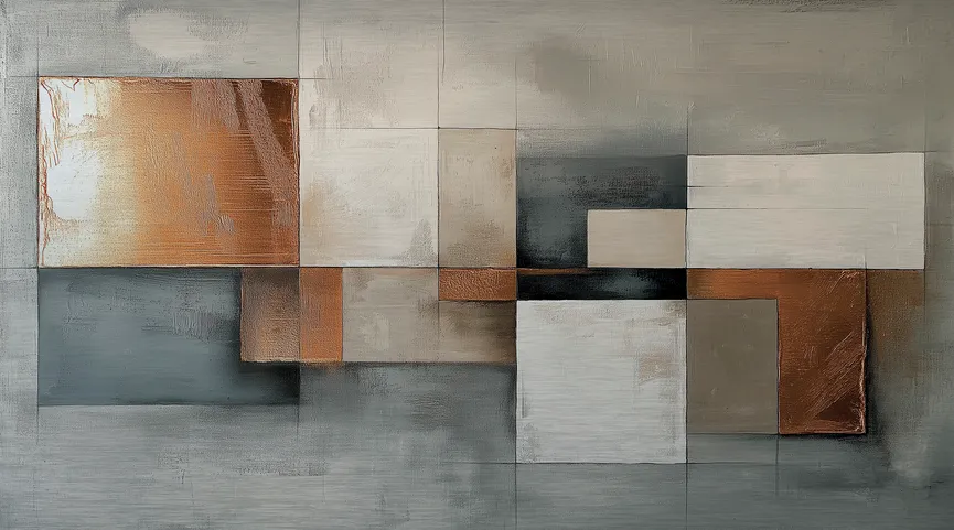 Wandbild "Copper Abstract I" hauptaufnahme