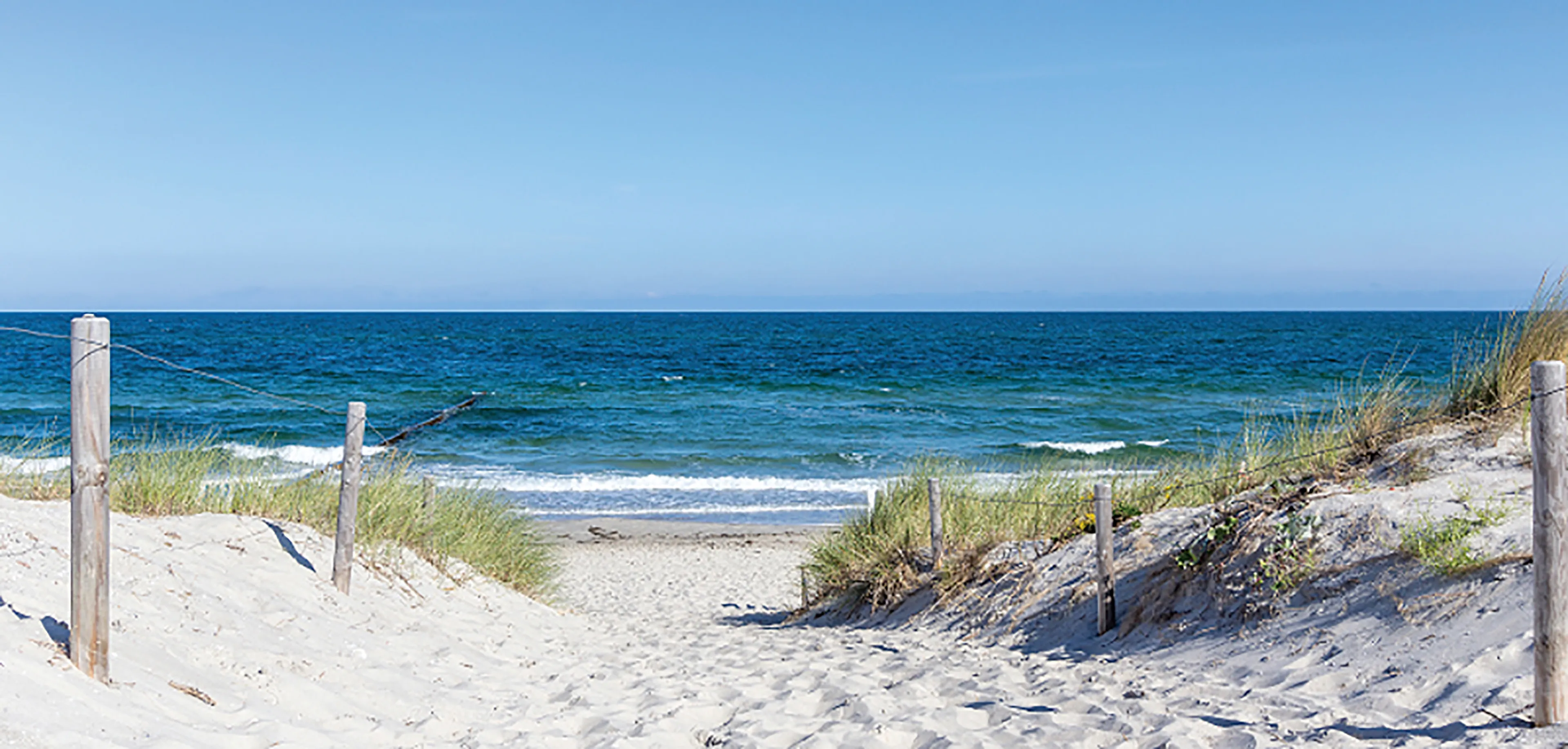 Wandbild 55 x 115 cm Timeout at the beach