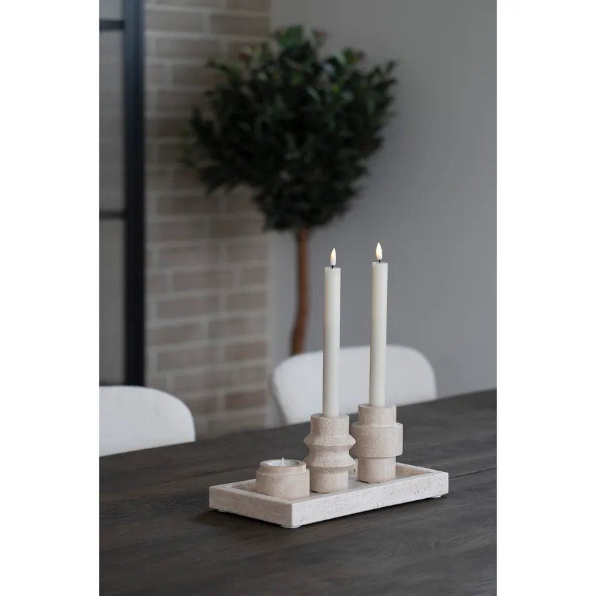 Kerzenhalter beige milieu