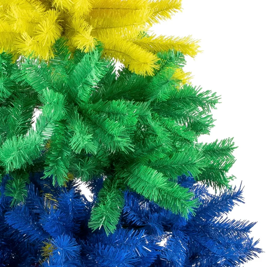 Weihnachtsbaum "Rainbow" bunt detail