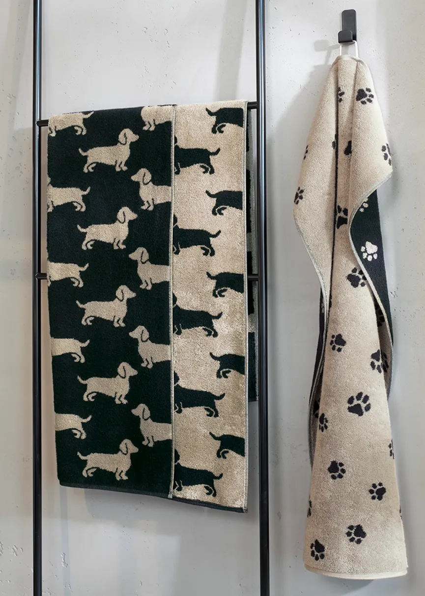 Duschtuch Paws 80x150 milieu