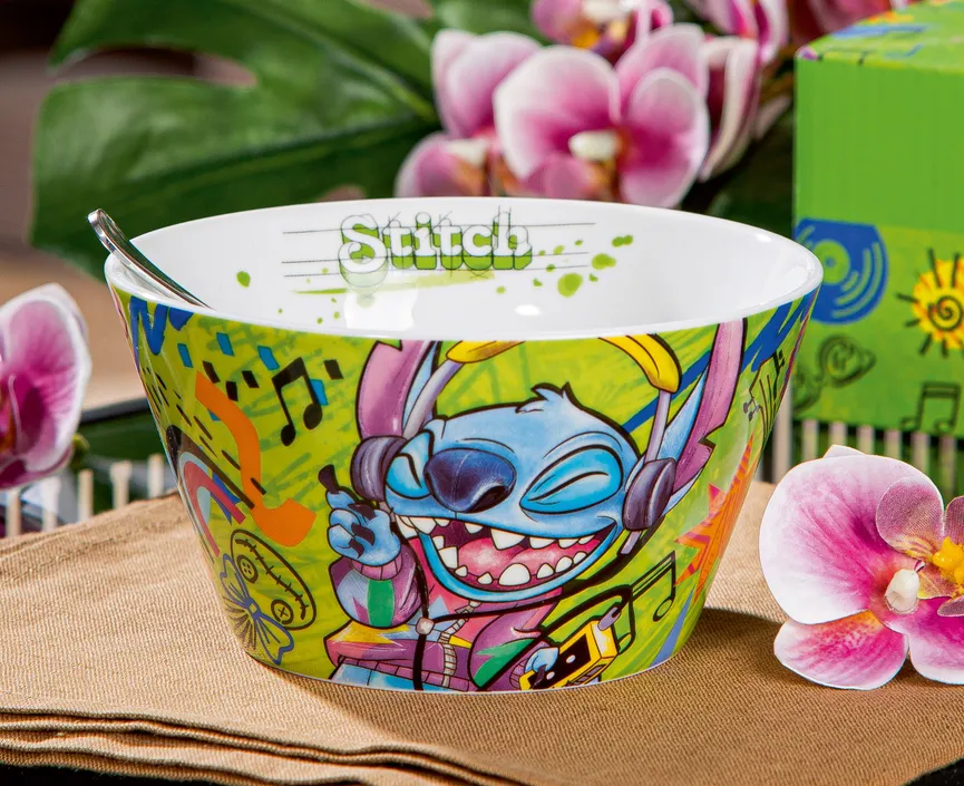 Schüssel "Stitch" 550 ml grün milieu