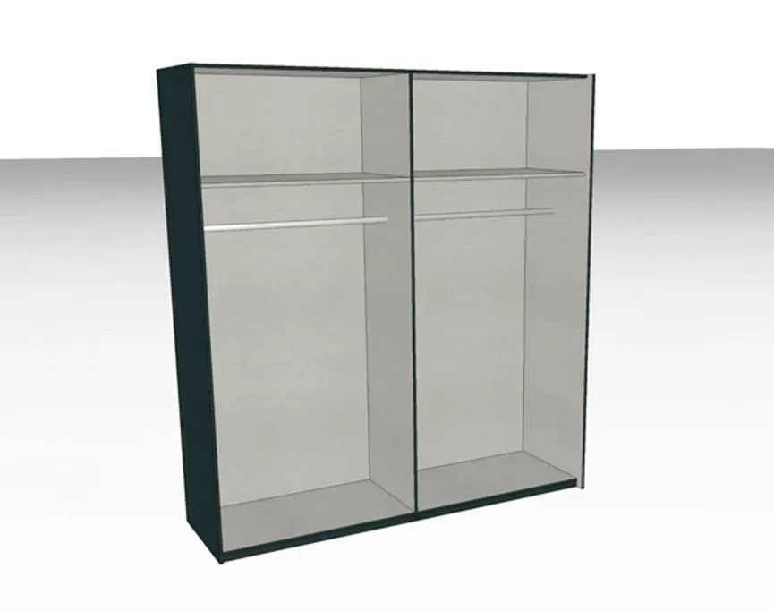 Schwebetürenschrank 2-trg. detail