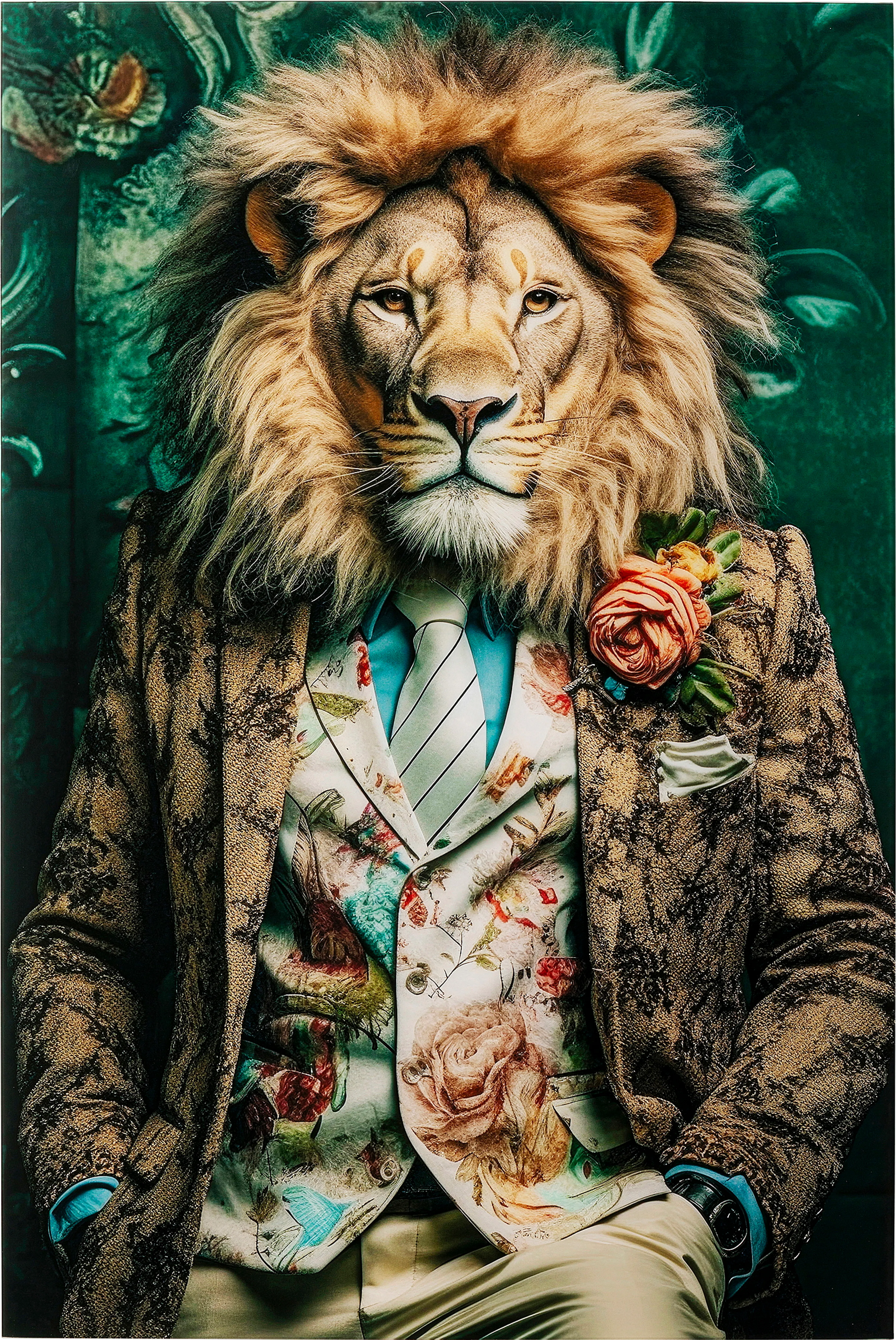 Wandbild 100 x 150 cm Mister Lion