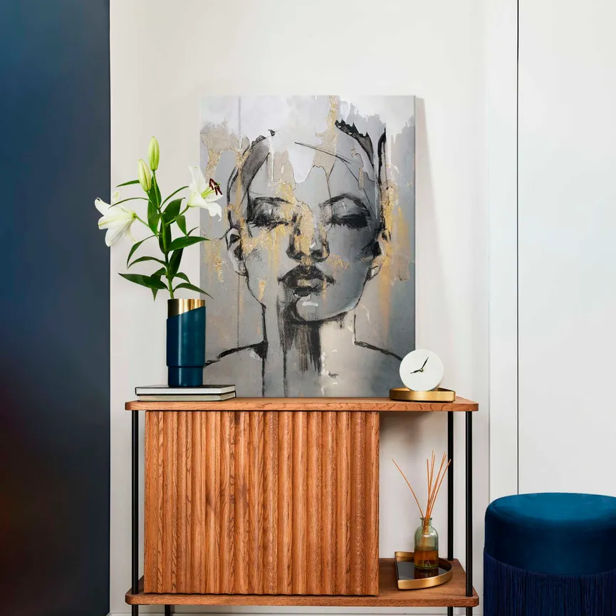Leinwand "Golden Face" milieu