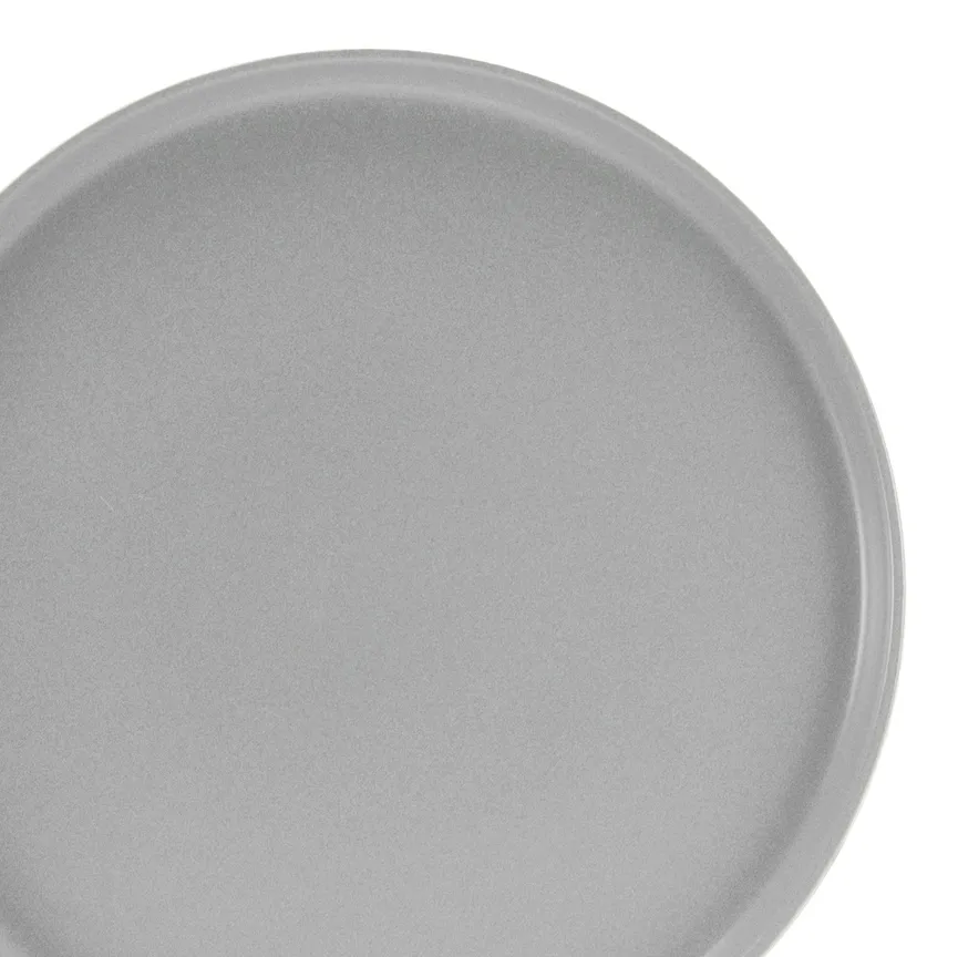Frühstücksteller "Uno" grau detail