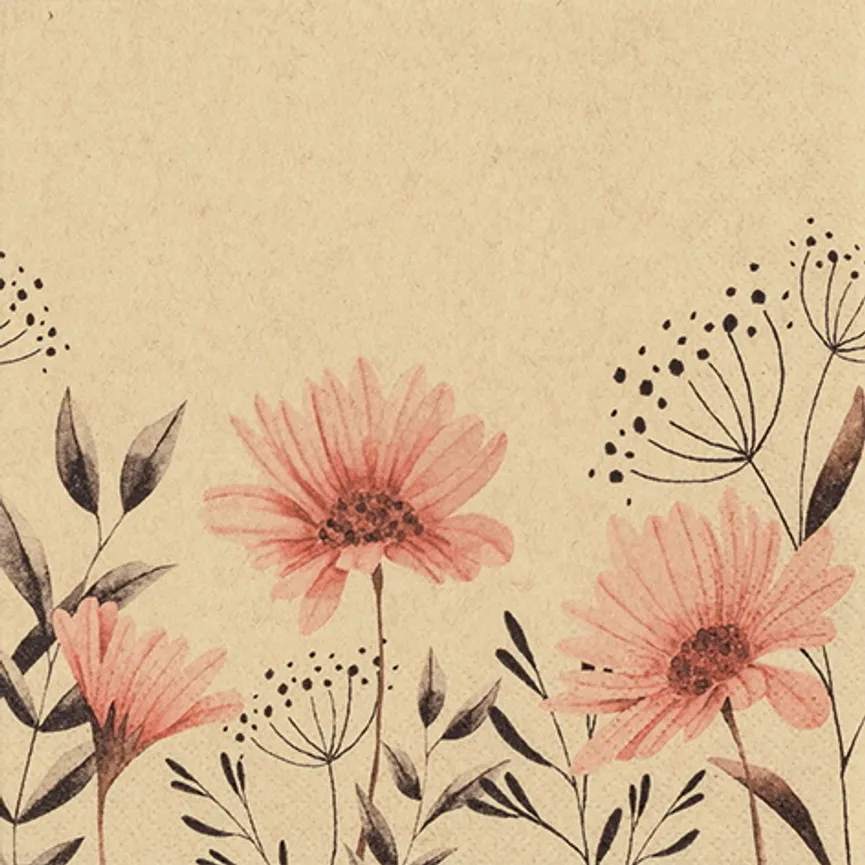 Serviette "Delicate Flowers" hauptaufnahme