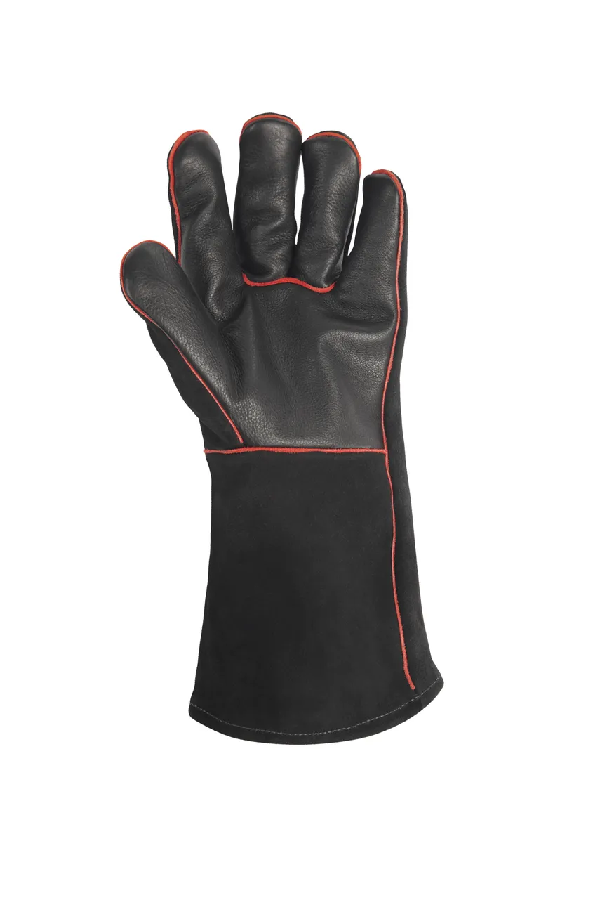 Leder Grillhandschuh detail