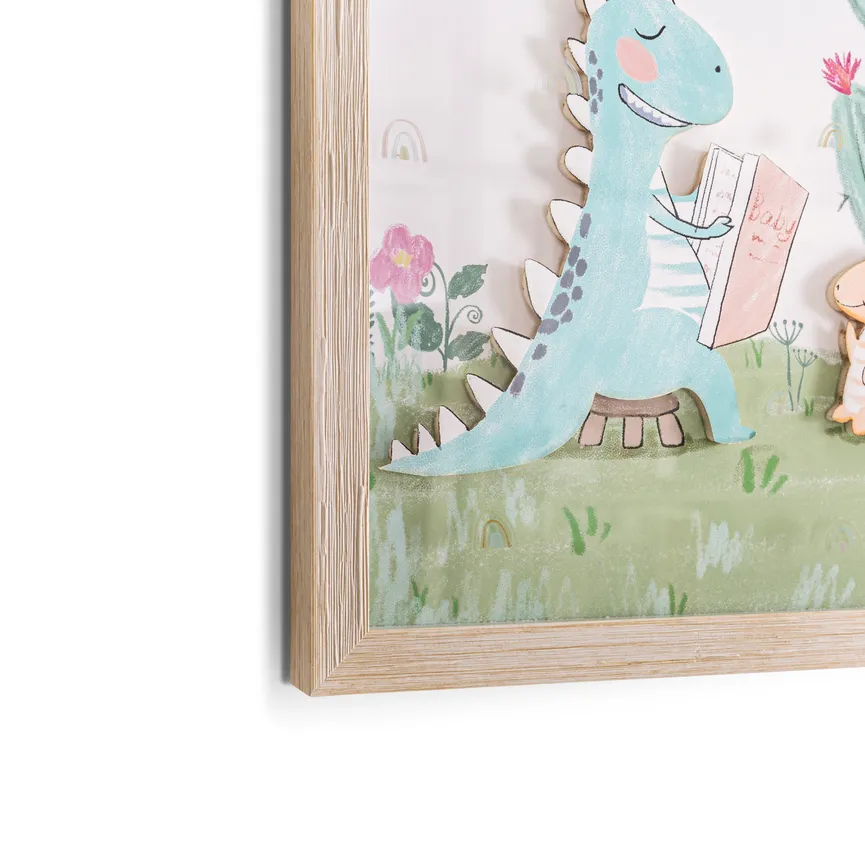 Kunstdruck "Kaktus mit Dinos" detail
