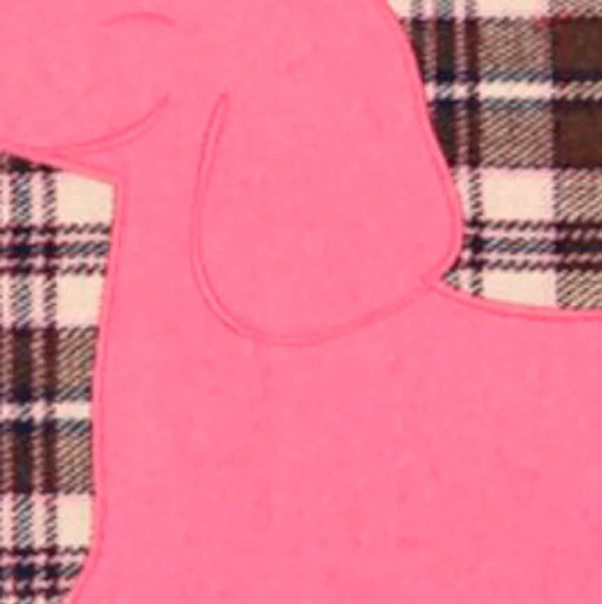 Kissenhülle Tartan Dog material_farbe