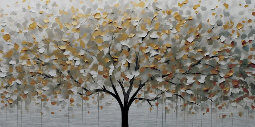 Metallbild "Silver Tree "I hauptaufnahme