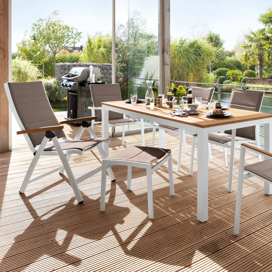 Klappsessel weiss milieu