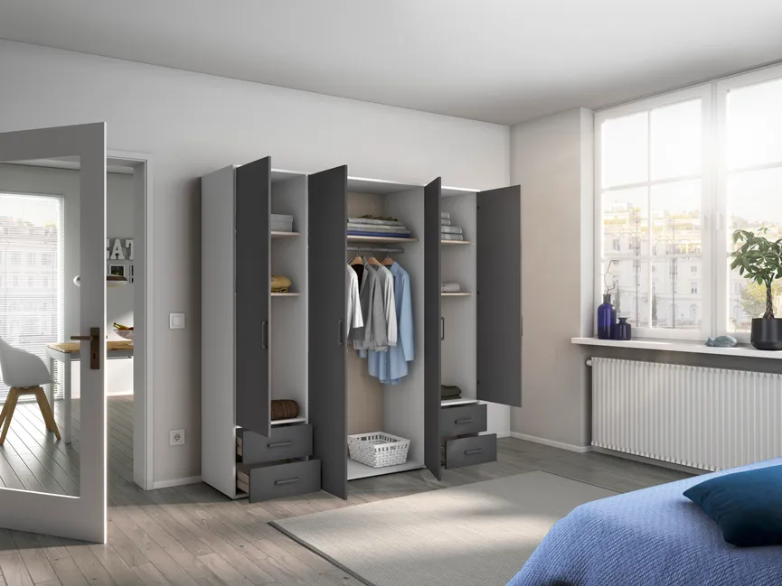 Drehtürenschrank 4-trg. milieu