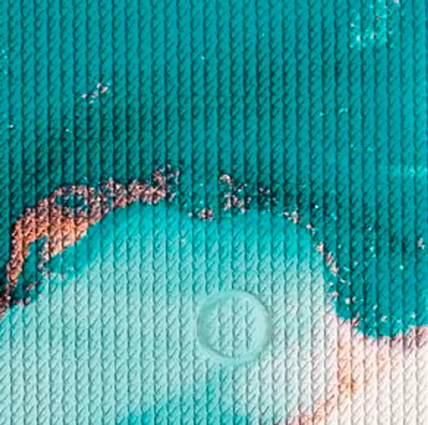 Wanneneinlage Teal material_farbe