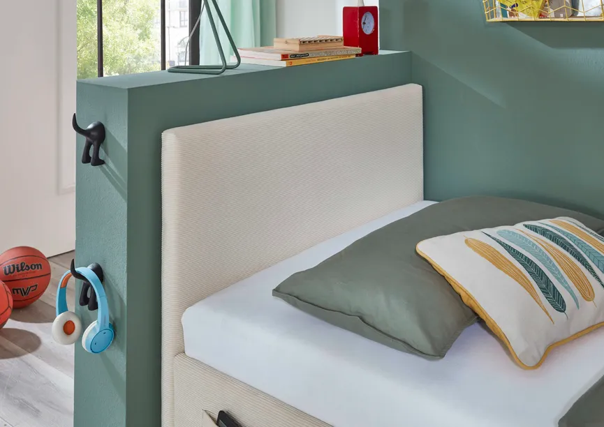 Polsterbett 90x200 cm detail