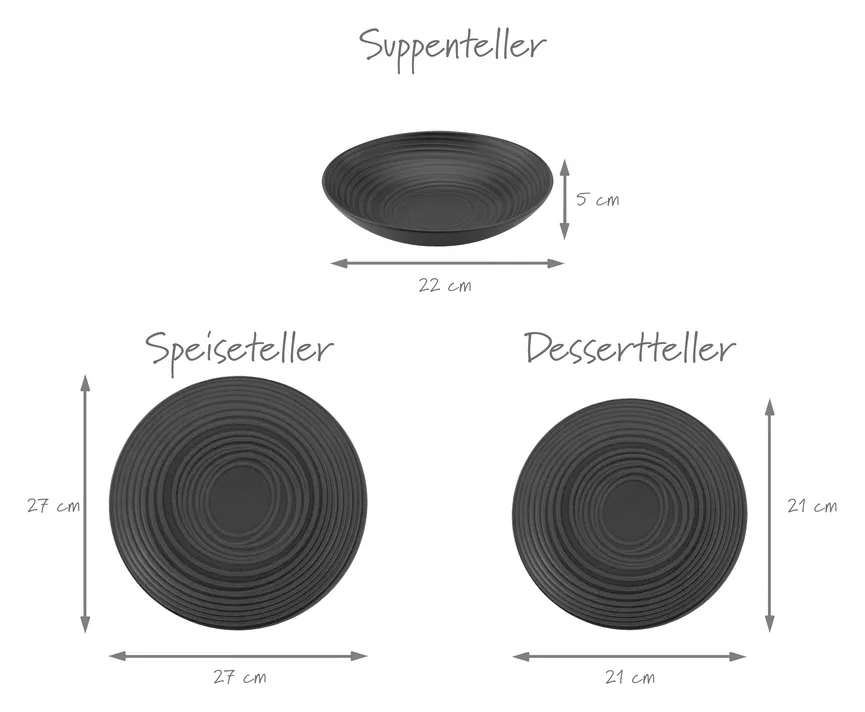 Tafel-Service "Lava Stone" detail