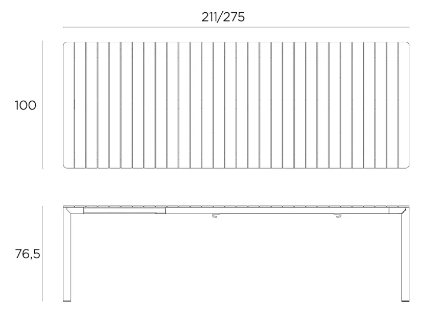 210 Ausziehtisch detail